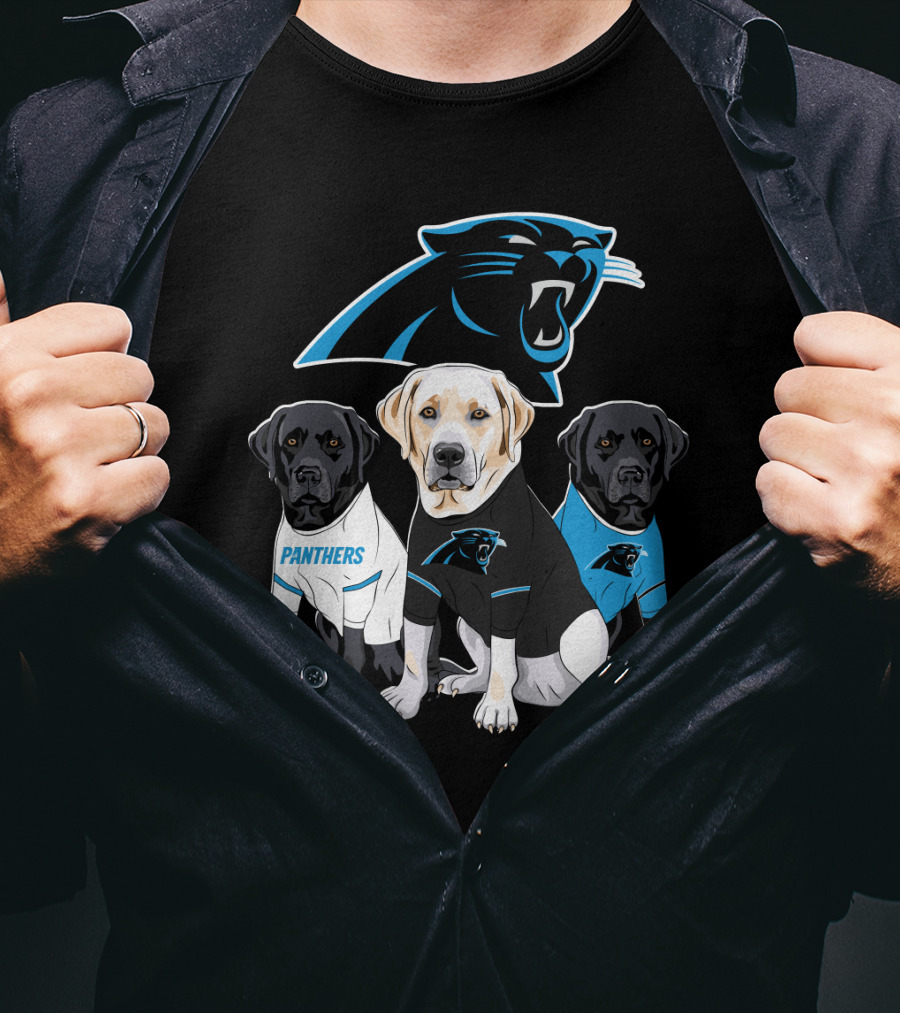 Panthers Labrador Retriever Dogs T-Shirt