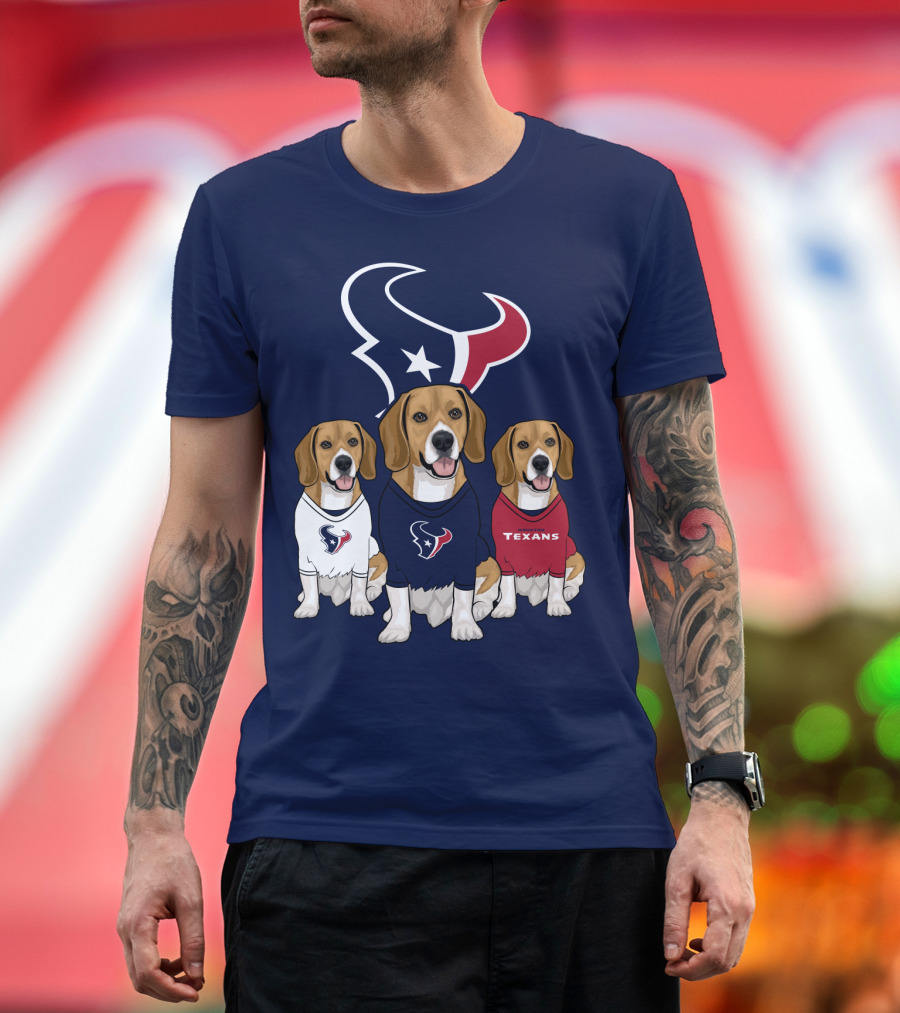 Houston Texans Beagle Trio T-Shirt