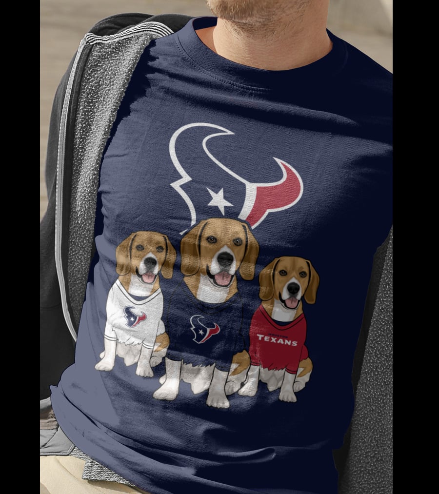Houston Texans Beagle Trio T-Shirt