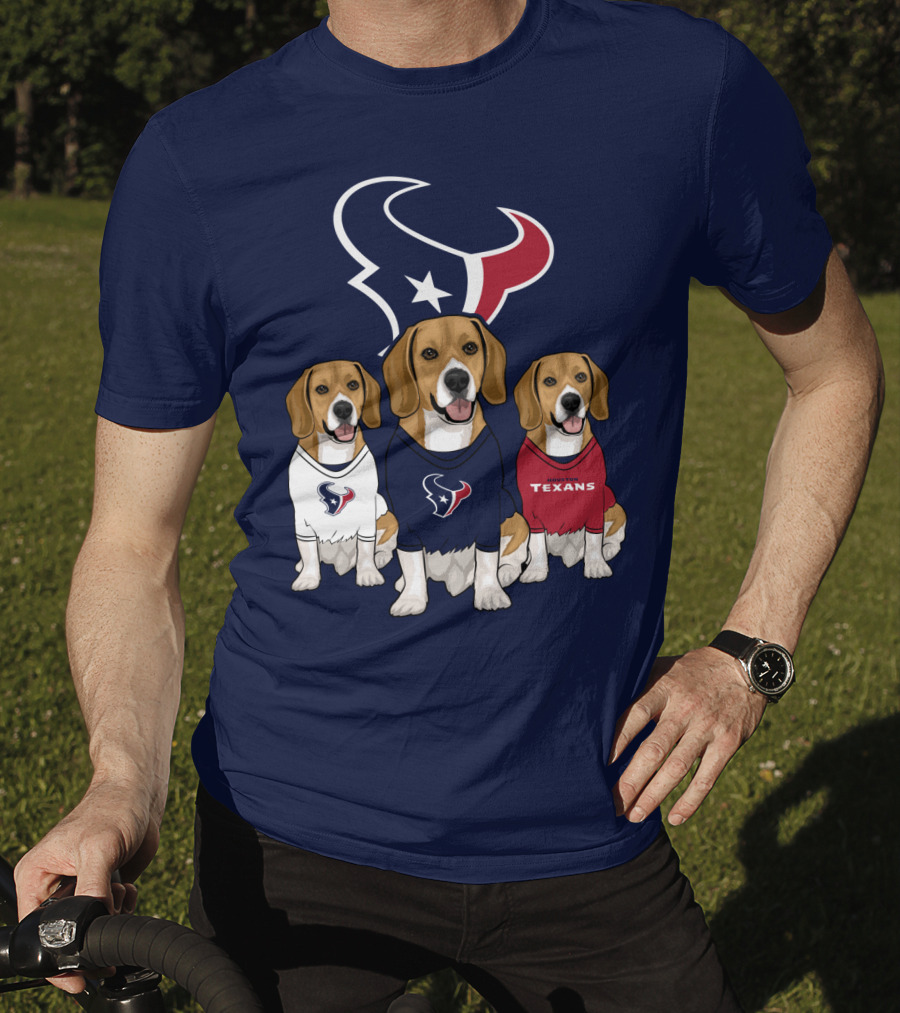 Houston Texans Beagle Trio T-Shirt