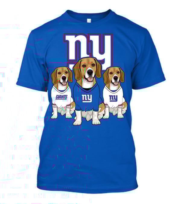 New York Giants Beagle Trio T-Shirt