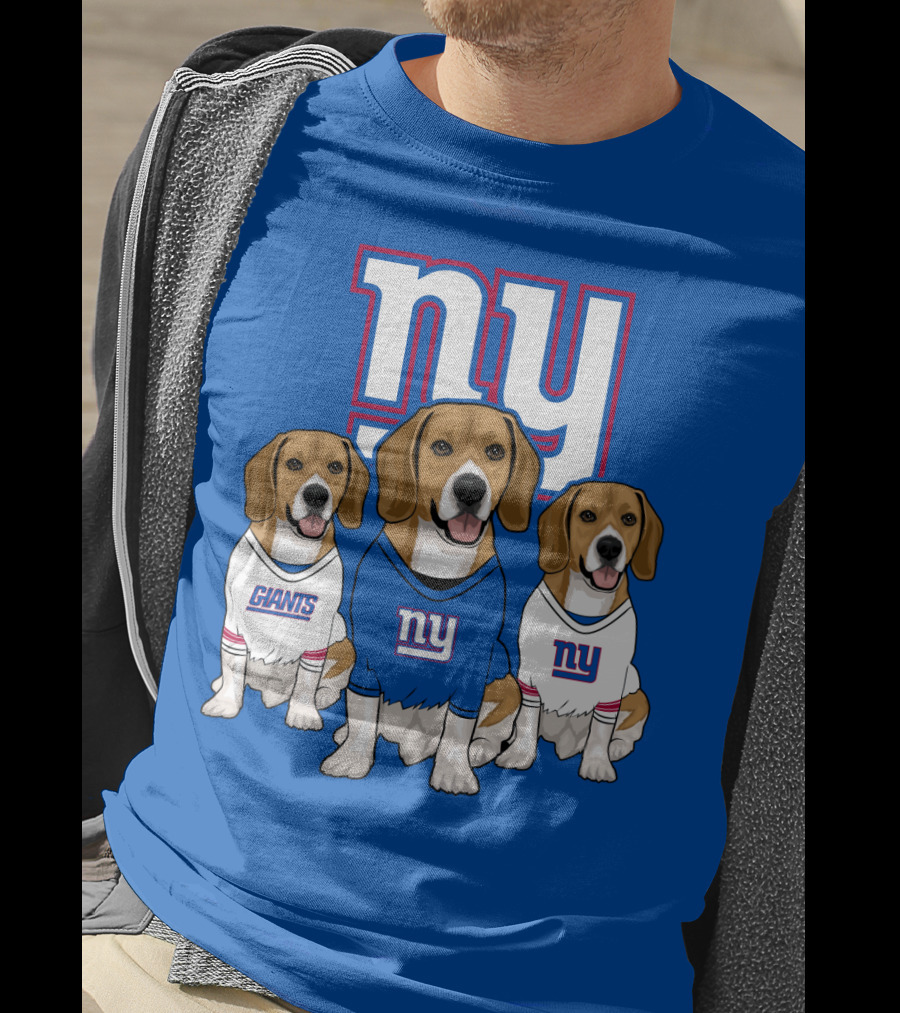 New York Giants Beagle Trio T-Shirt
