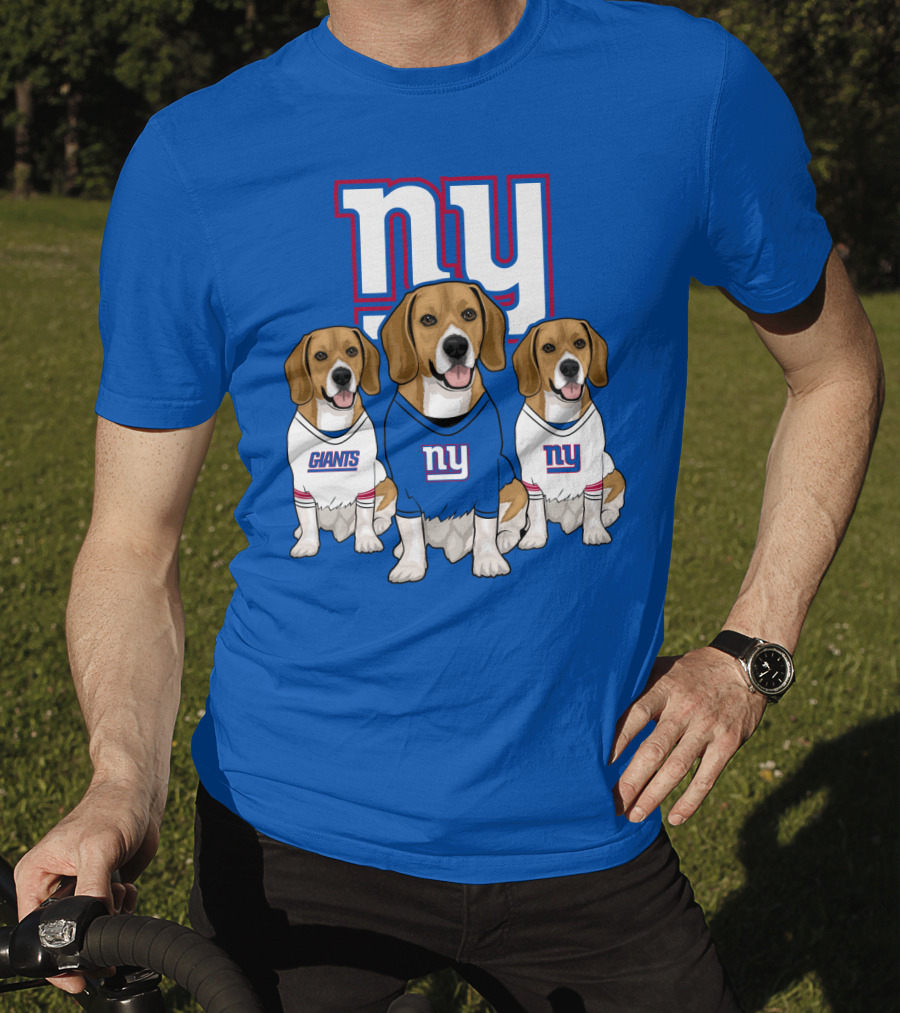 New York Giants Beagle Trio T-Shirt