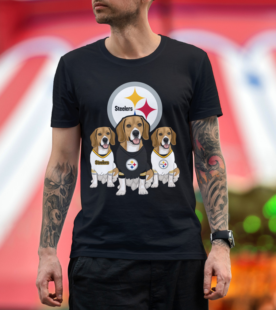 Steelers Beagle Trio T-Shirt