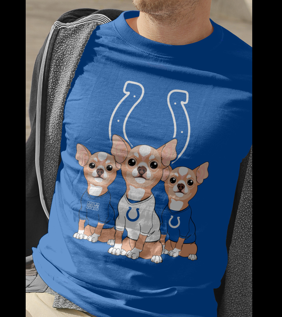 Indianapolis Colts Chihuahua Trio T-Shirt