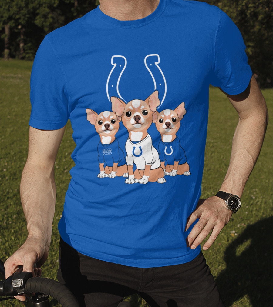 Indianapolis Colts Chihuahua Trio T-Shirt