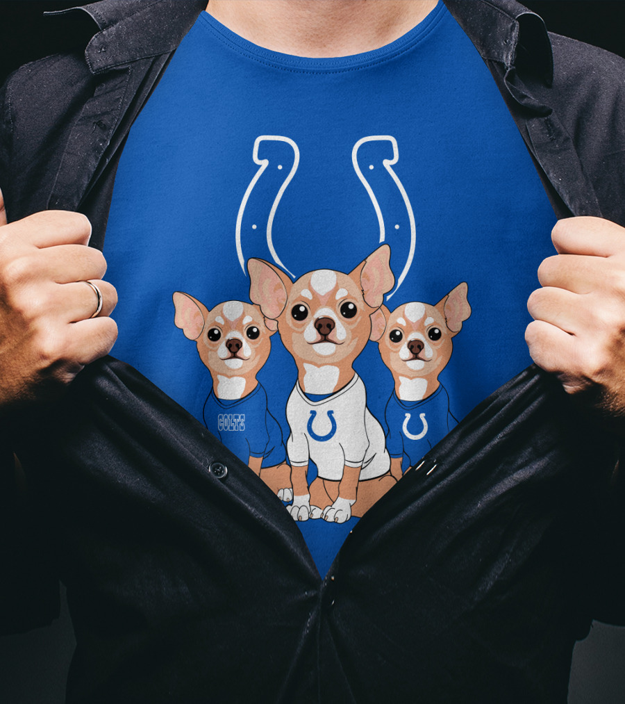 Indianapolis Colts Chihuahua Trio T-Shirt