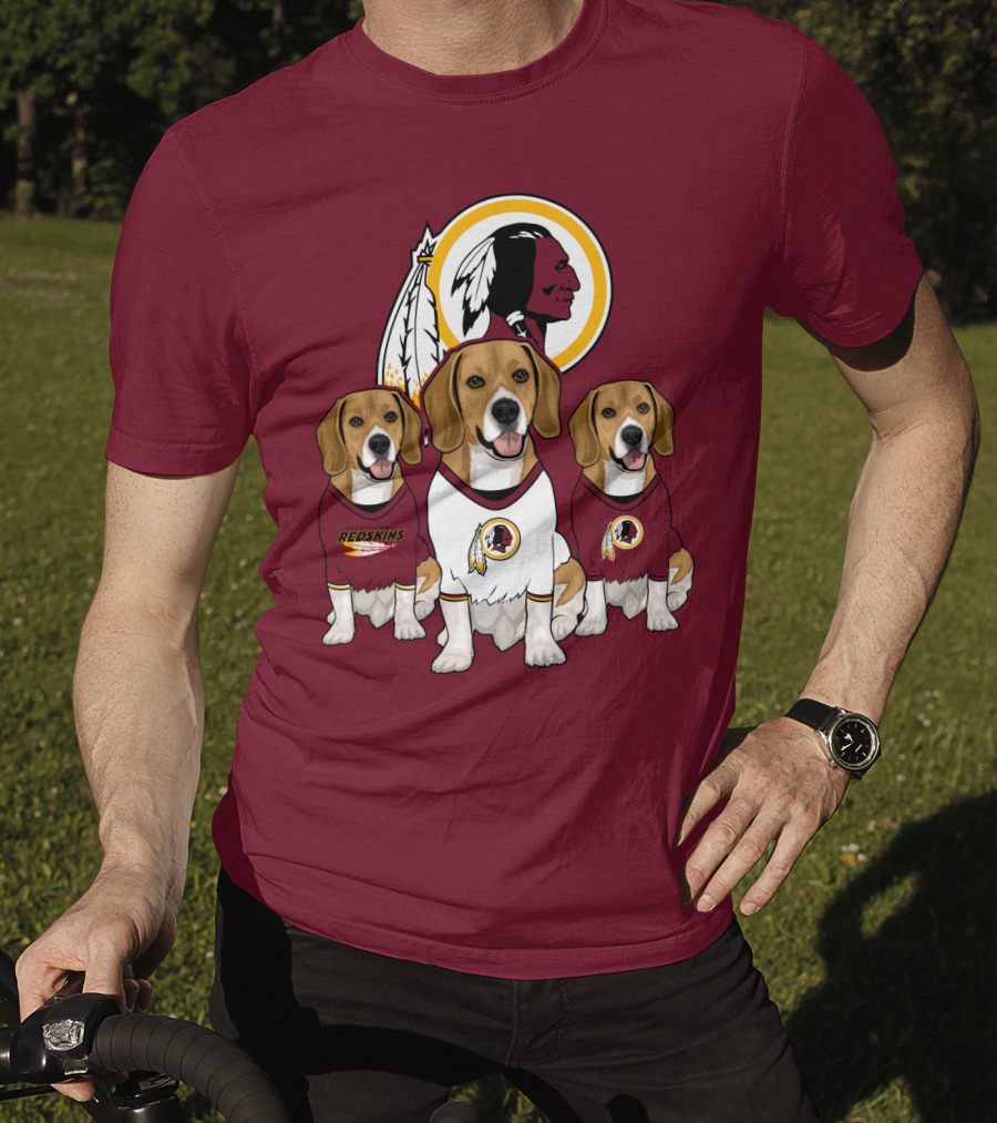 Washington Football Team Beagle Trio T-Shirt