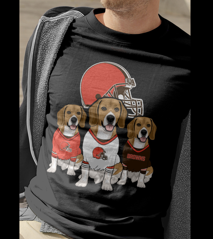 Cleveland Browns Beagles T-Shirt