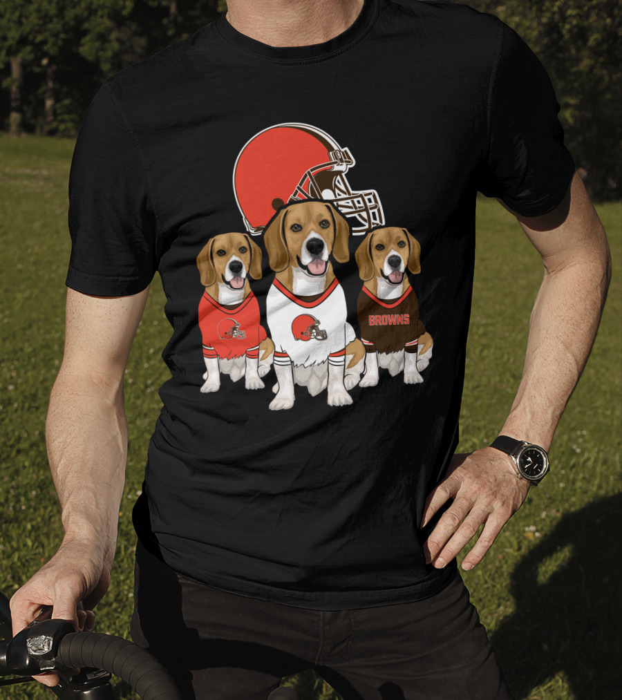 Cleveland Browns Beagles T-Shirt