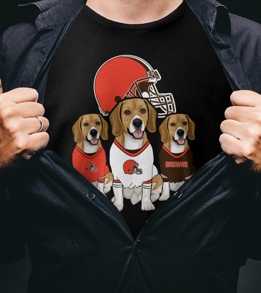 Cleveland Browns Beagles T-Shirt