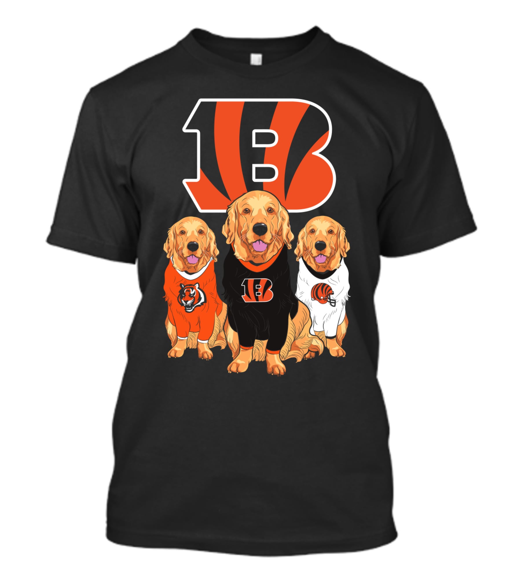 Cincinnati Bengals Beagle Dog Trio T-Shirt