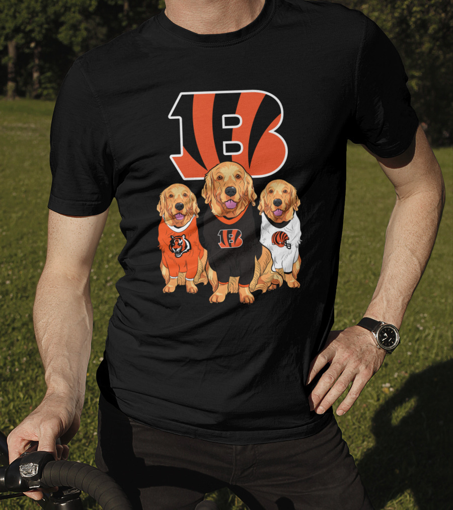 Cincinnati Bengals Beagle Dog Trio T-Shirt