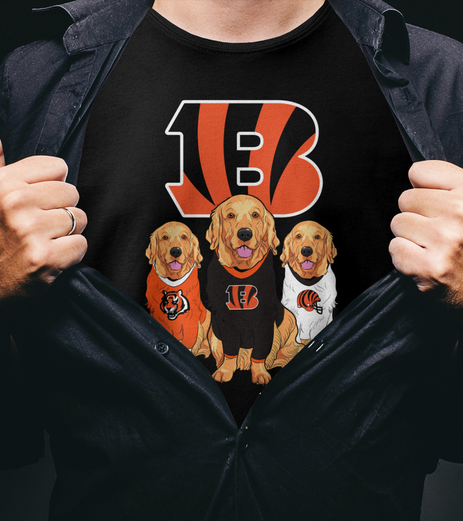 Cincinnati Bengals Beagle Dog Trio T-Shirt