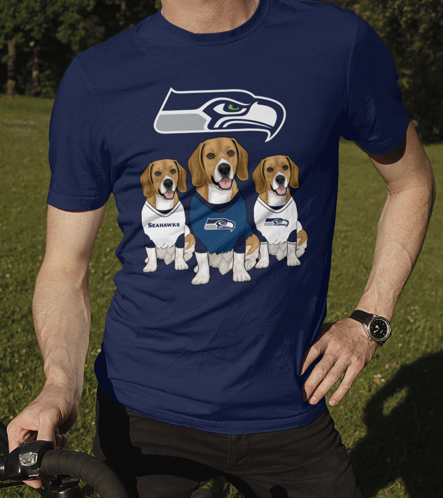 Seahawks Beagle Trio T-Shirt