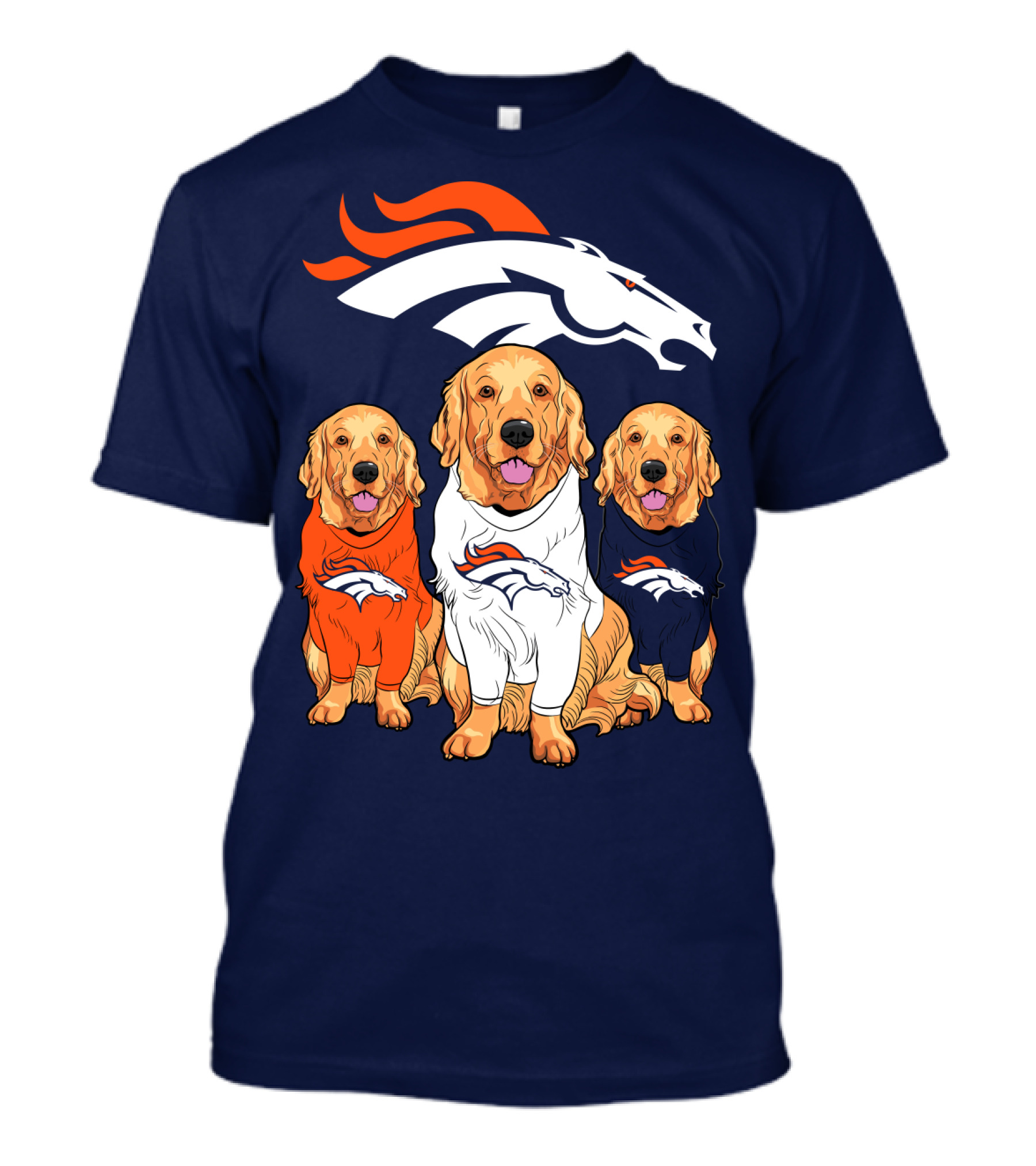 Denver Broncos Golden Retrievers T-Shirt
