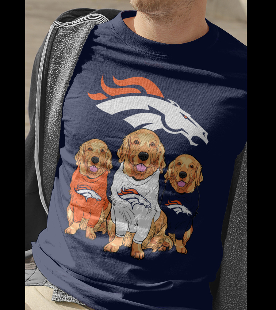 Denver Broncos Golden Retrievers T-Shirt