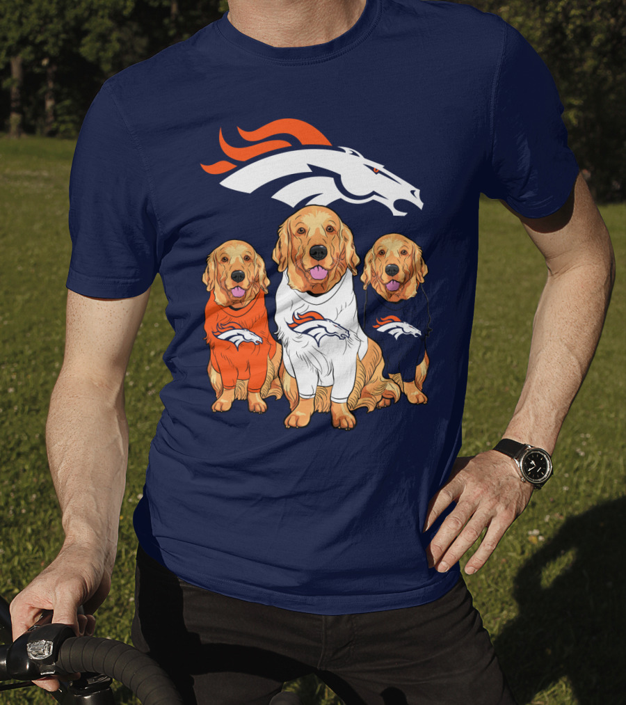 Denver Broncos Golden Retrievers T-Shirt