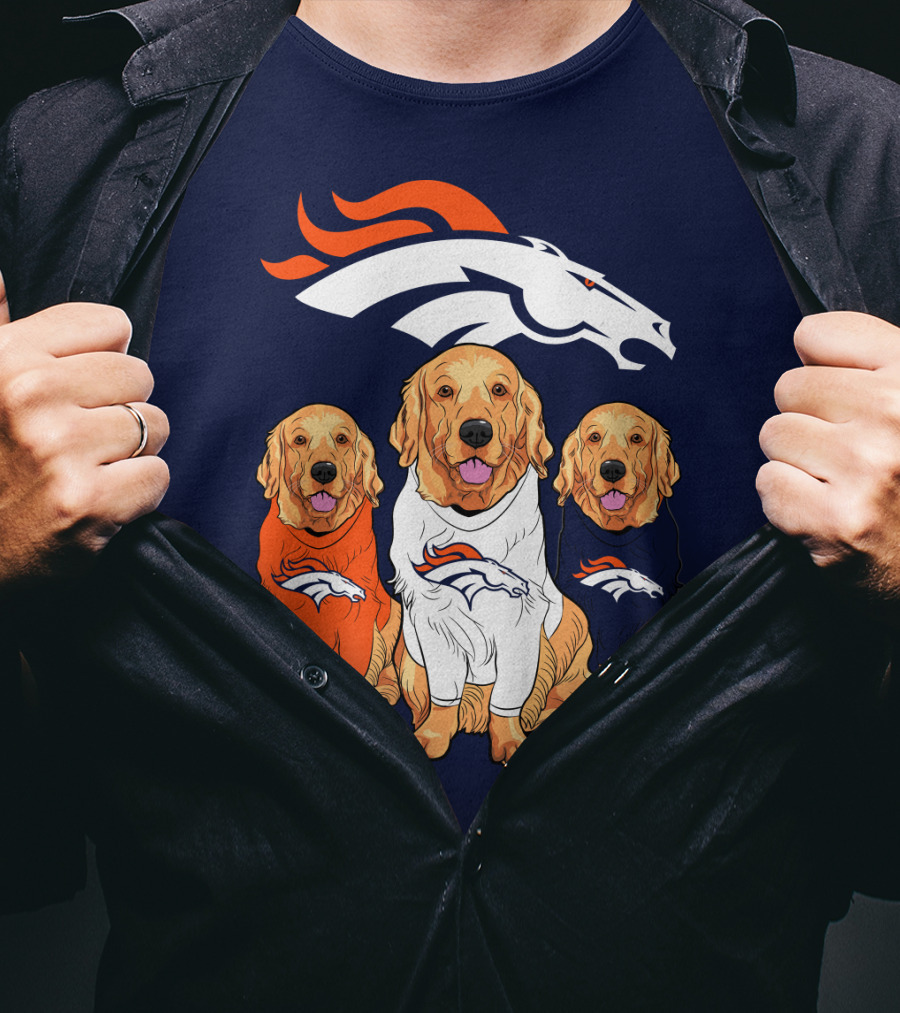 Denver Broncos Golden Retrievers T-Shirt