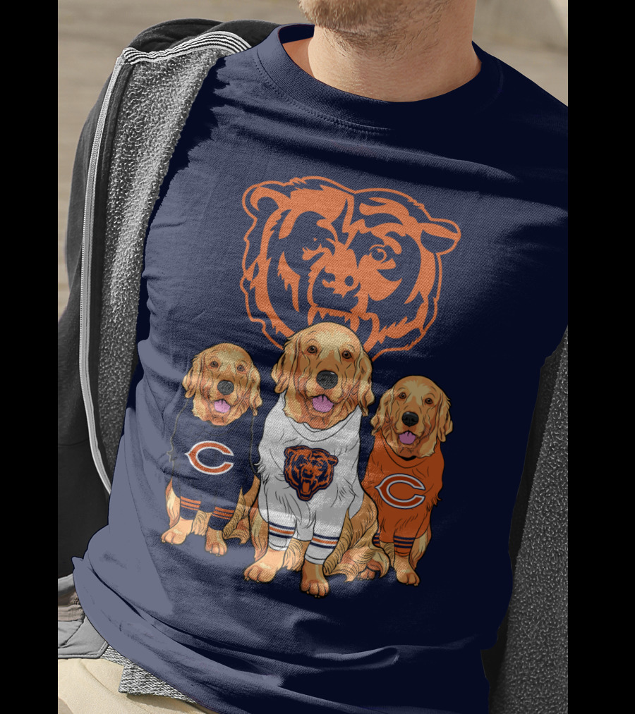 Chicago Bears Golden Retrievers T-Shirt
