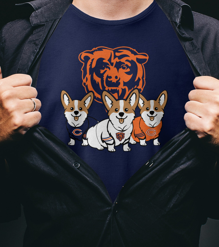 Chicago Bears Corgi T-Shirt