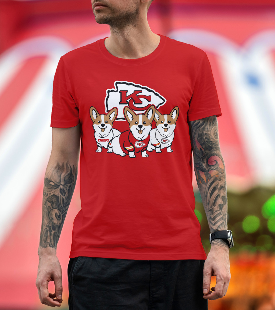 Kansas City Chiefs Corgi T-Shirt