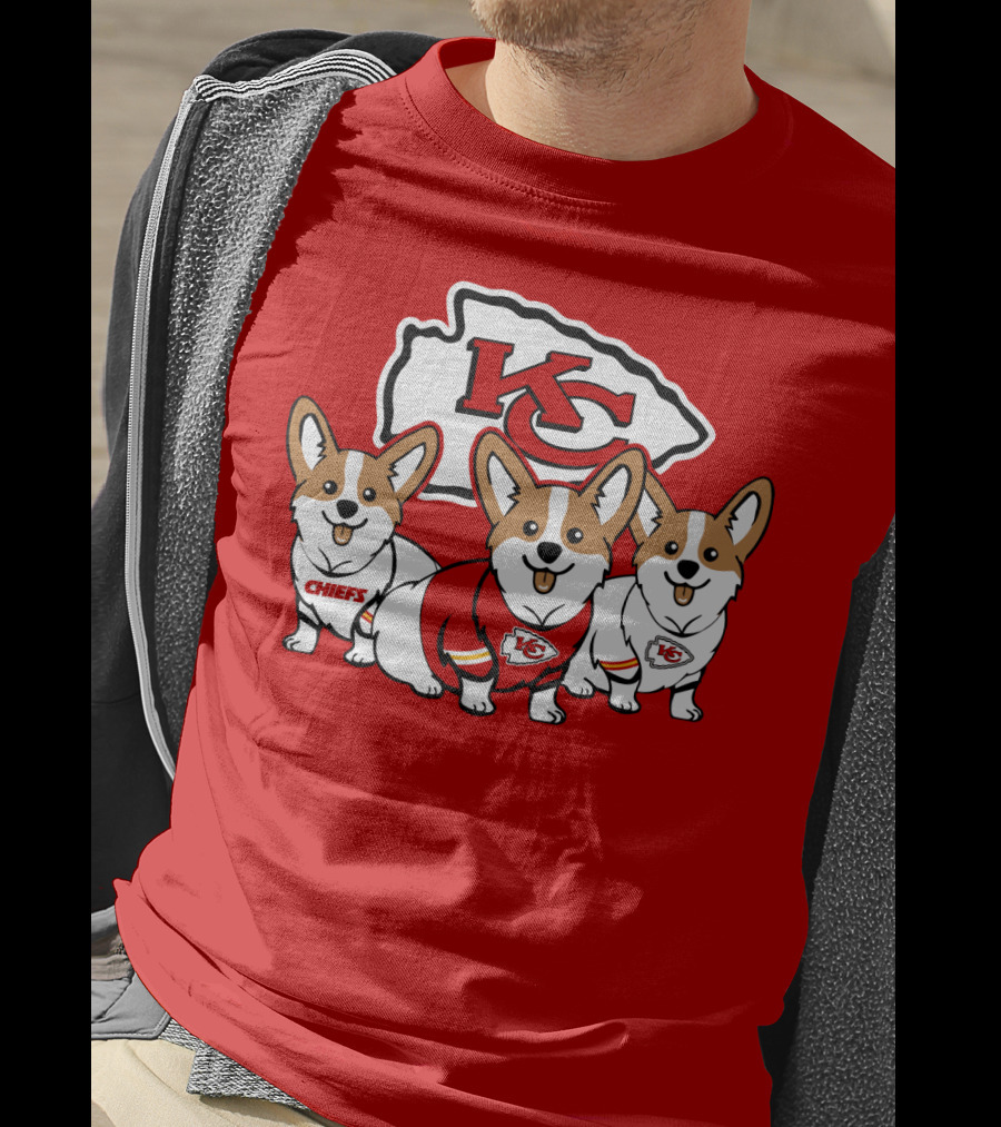 Kansas City Chiefs Corgi T-Shirt