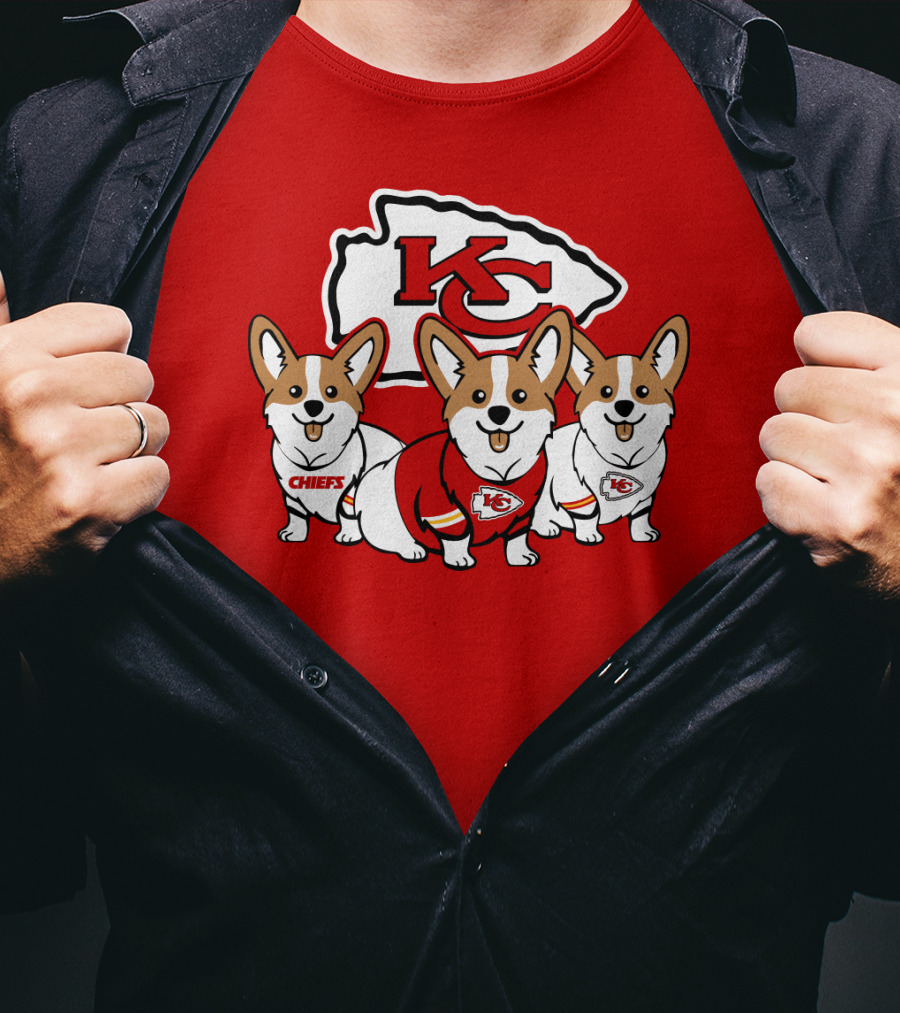 Kansas City Chiefs Corgi T-Shirt