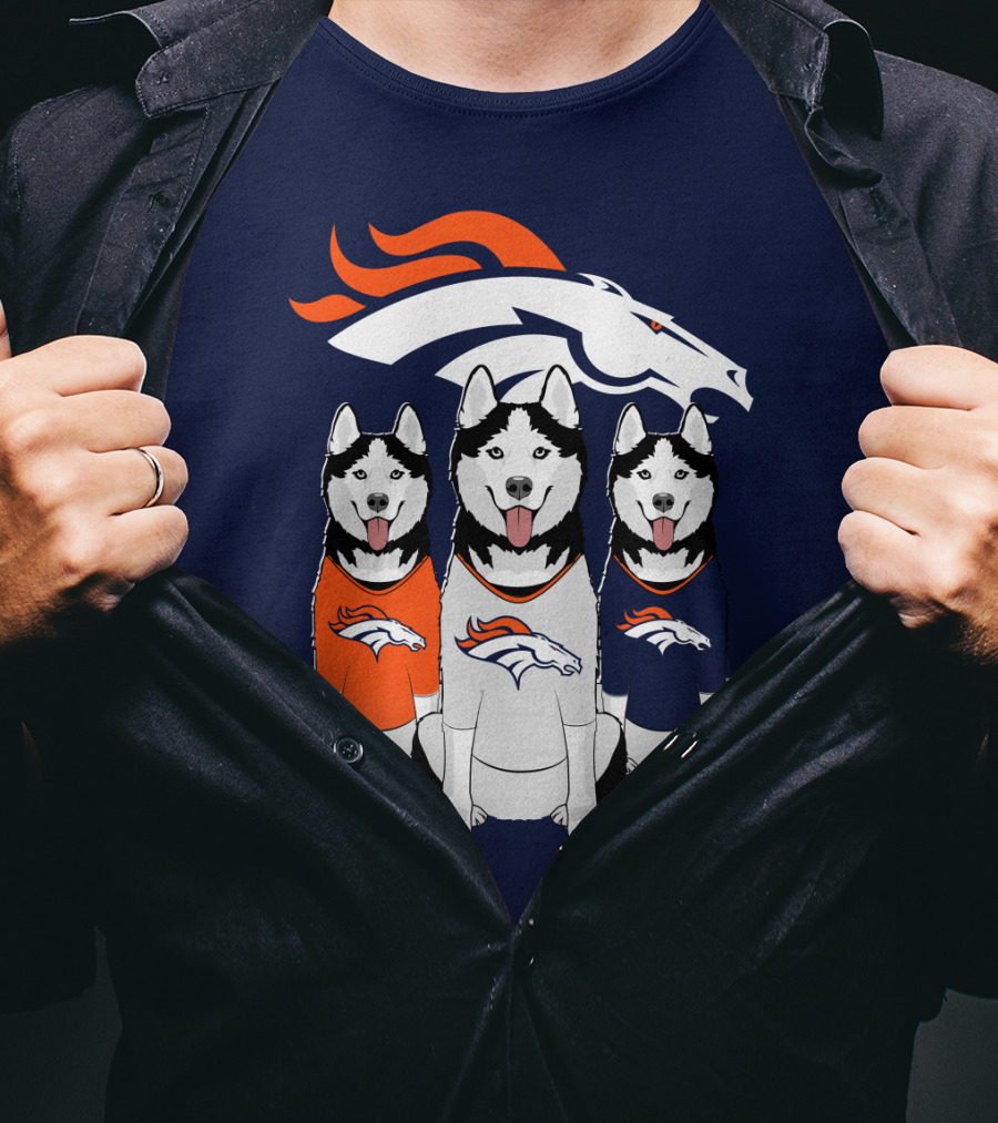 Denver Broncos Husky Trio T-Shirt