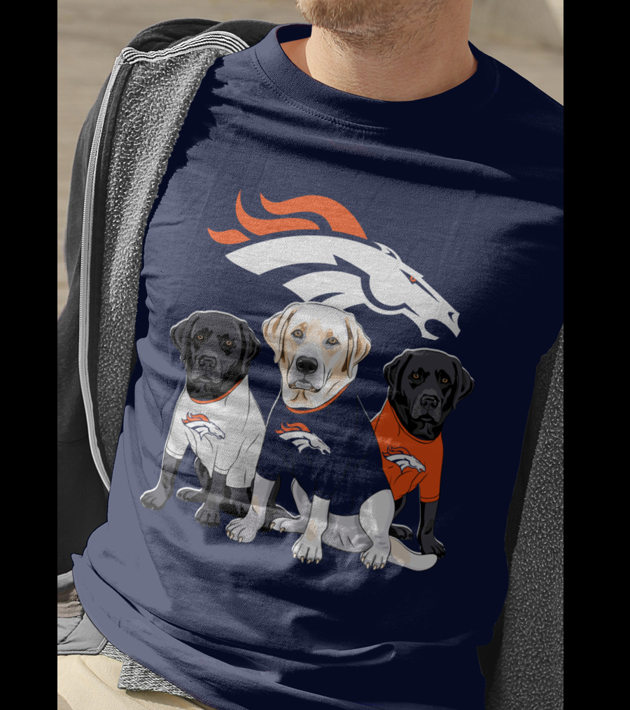 Denver Broncos Labrador Retriever T-Shirt