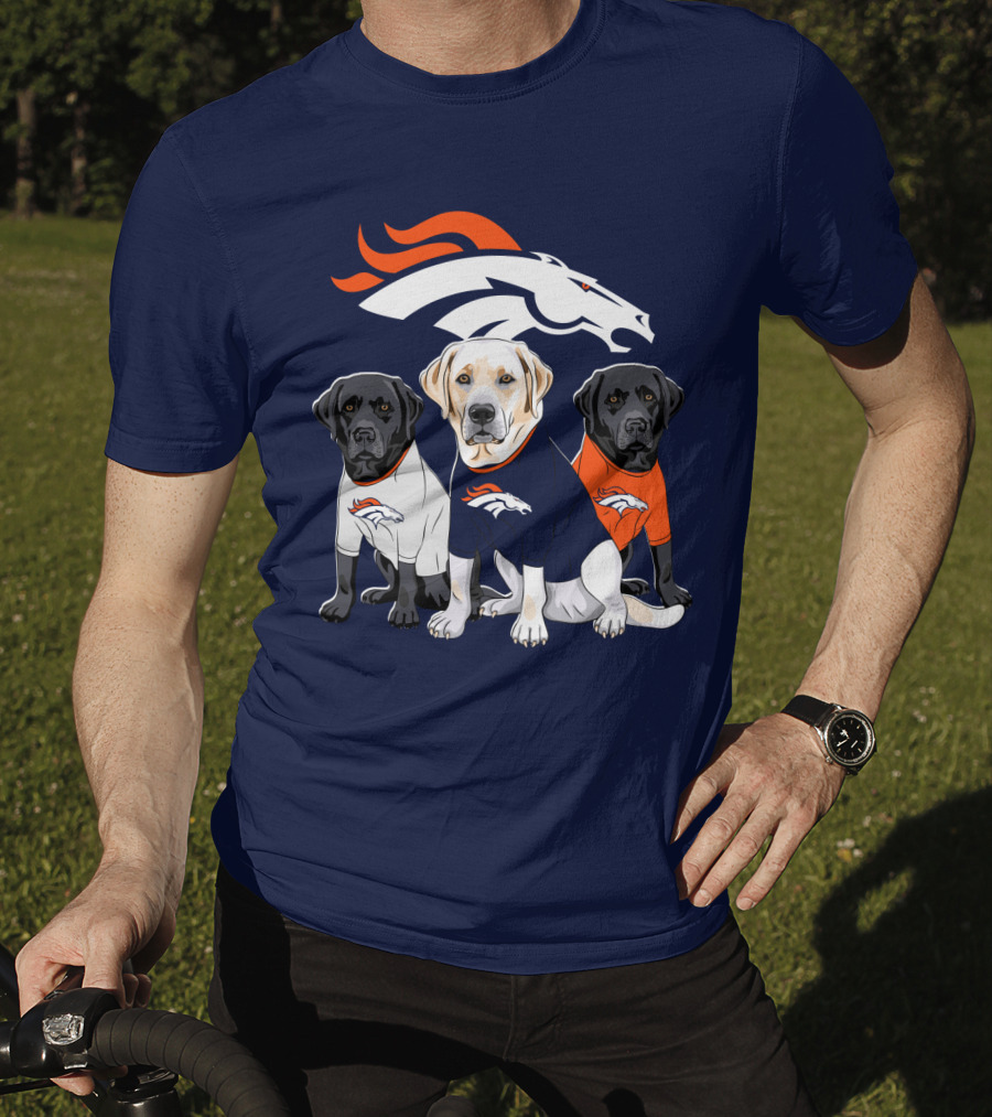 Denver Broncos Labrador Retriever T-Shirt