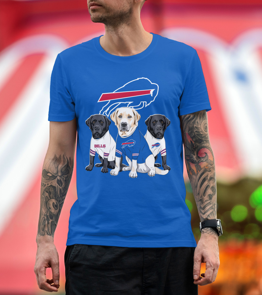 Buffalo Bills Labrador Retriever Trio T-Shirt