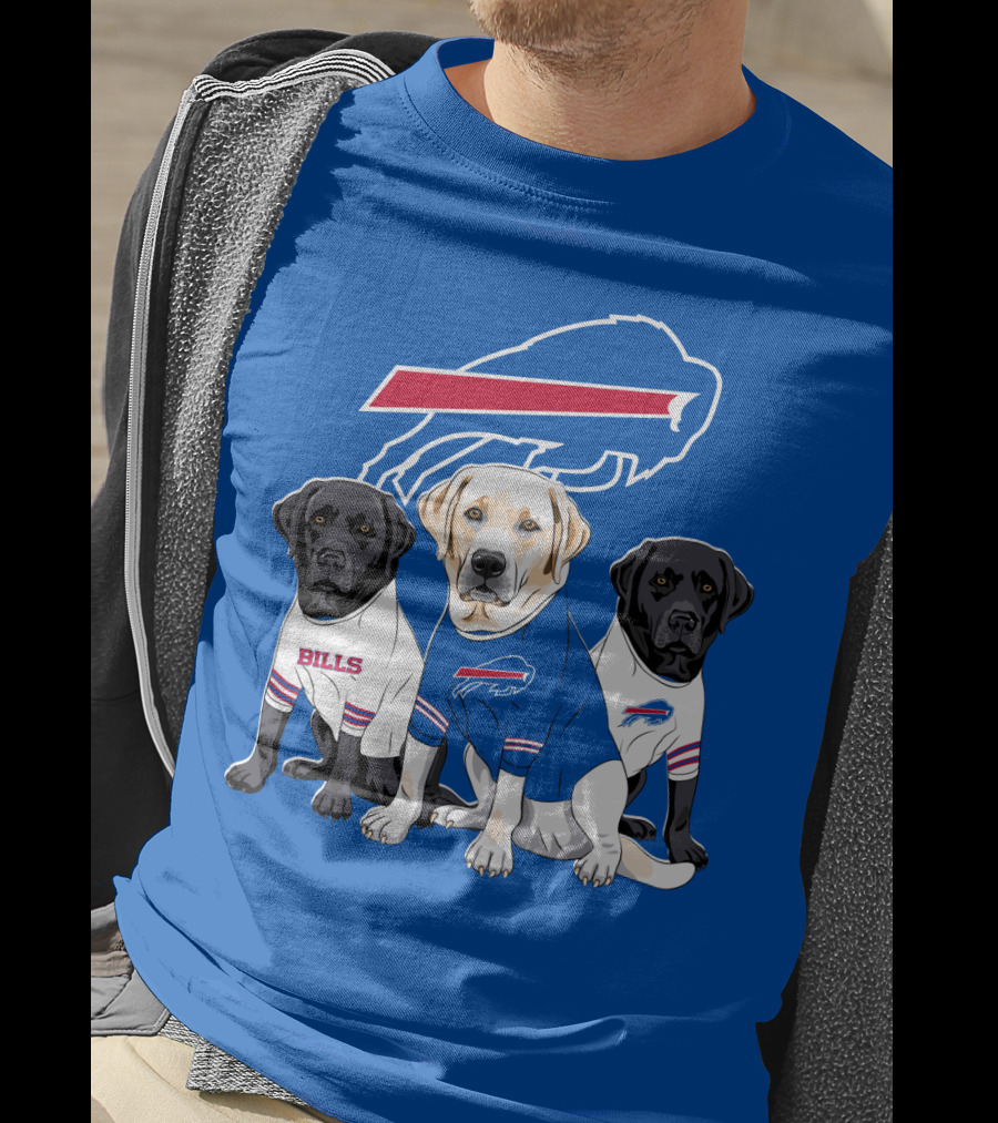 Buffalo Bills Labrador Retriever Trio T-Shirt