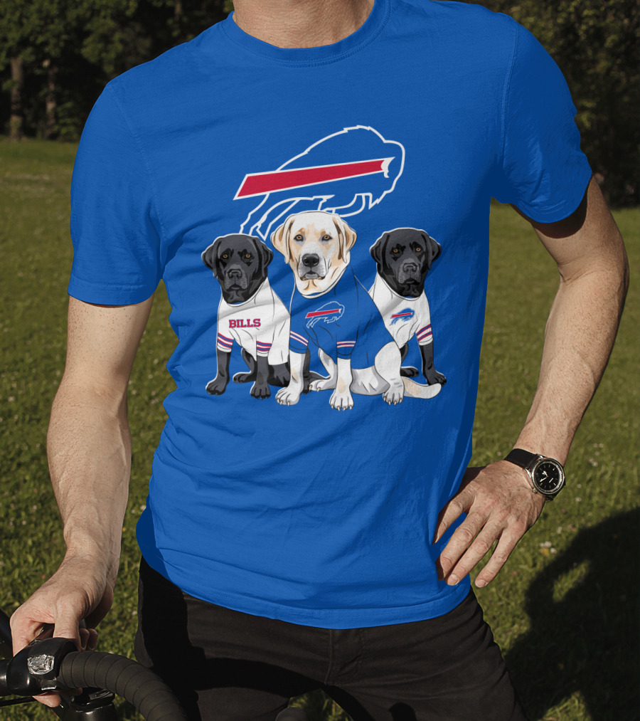 Buffalo Bills Labrador Retriever Trio T-Shirt