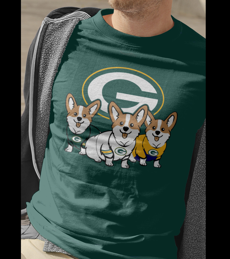 Green Bay Packers Corgi T-Shirt