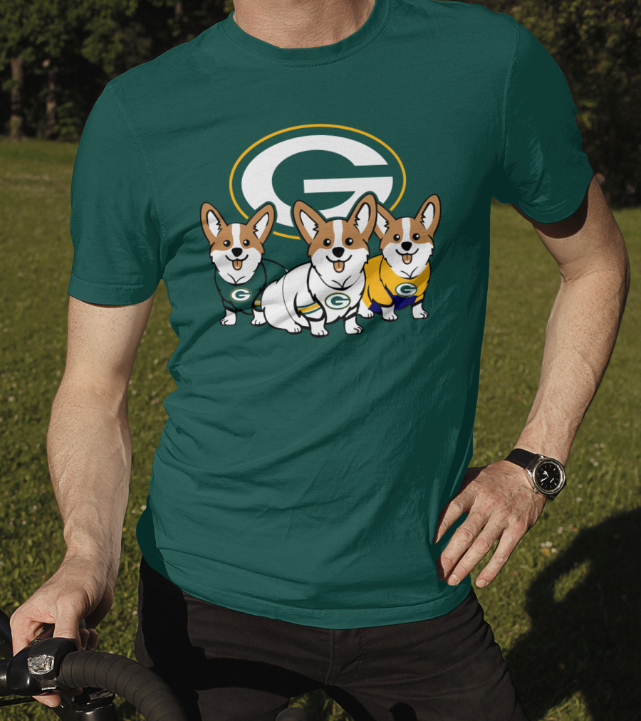 Green Bay Packers Corgi T-Shirt