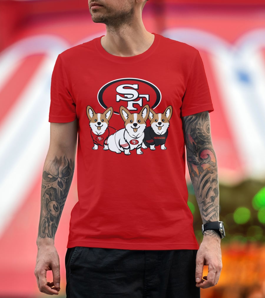 San Francisco 49ers Corgi  T-Shirt