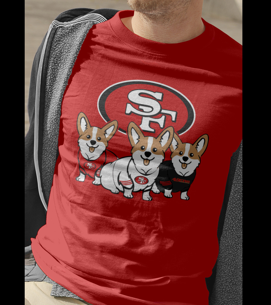 San Francisco 49ers Corgi  T-Shirt