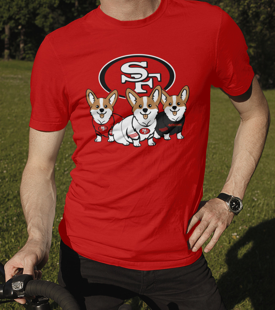 San Francisco 49ers Corgi  T-Shirt