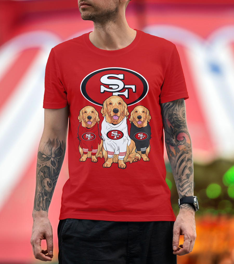 San Francisco 49ers Golden Retrievers T-Shirt