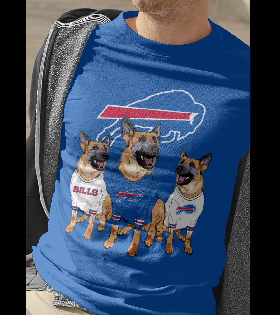 Buffalo Bills German Shepherd Trio T-Shirt