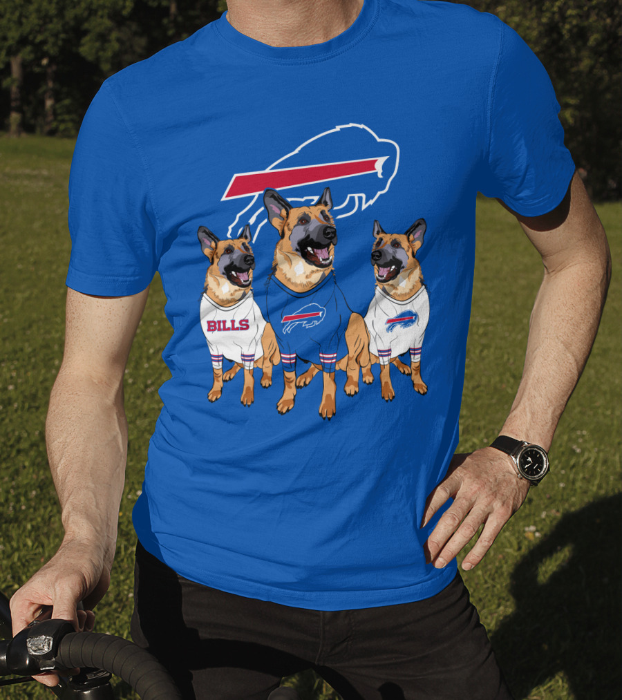 Buffalo Bills German Shepherd Trio T-Shirt