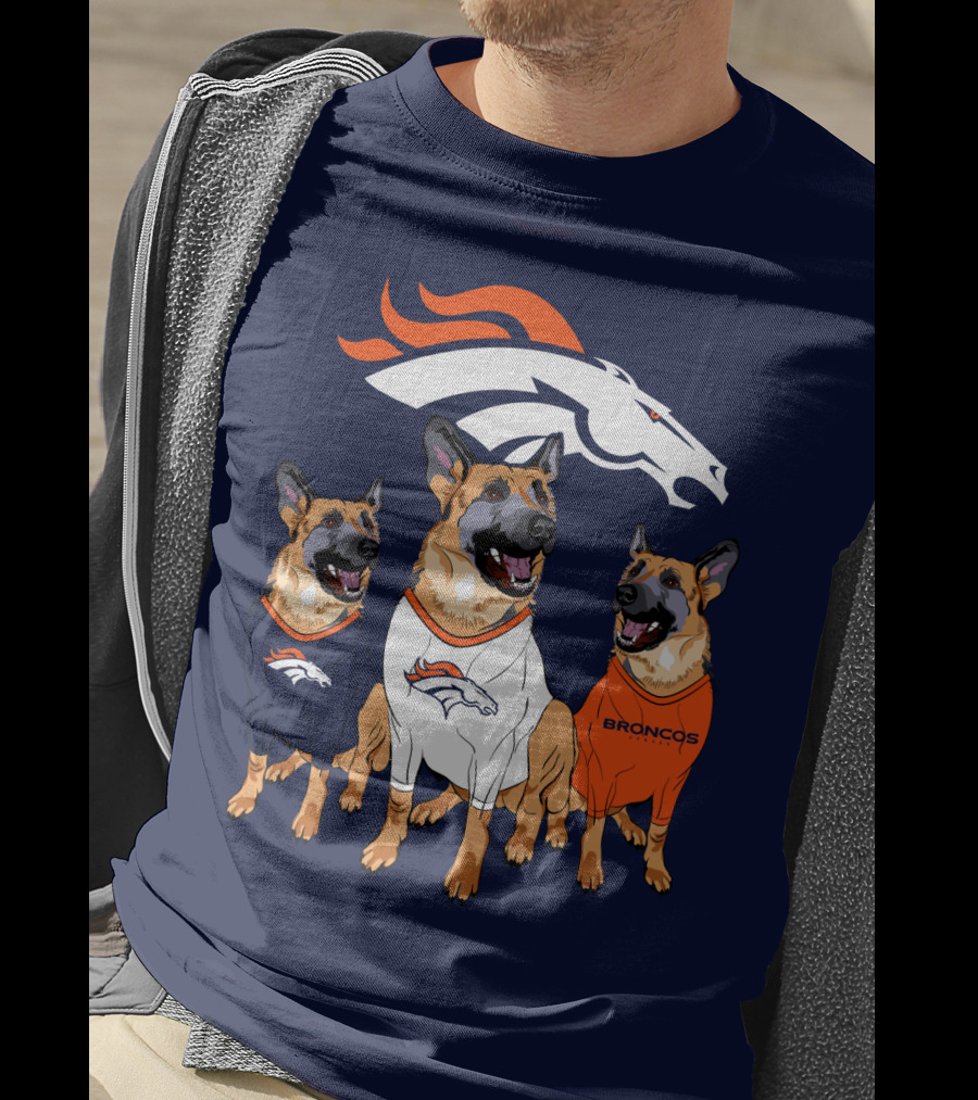 Broncos German Shepherds Trio T-Shirt