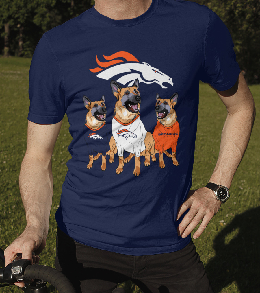 Broncos German Shepherds Trio T-Shirt