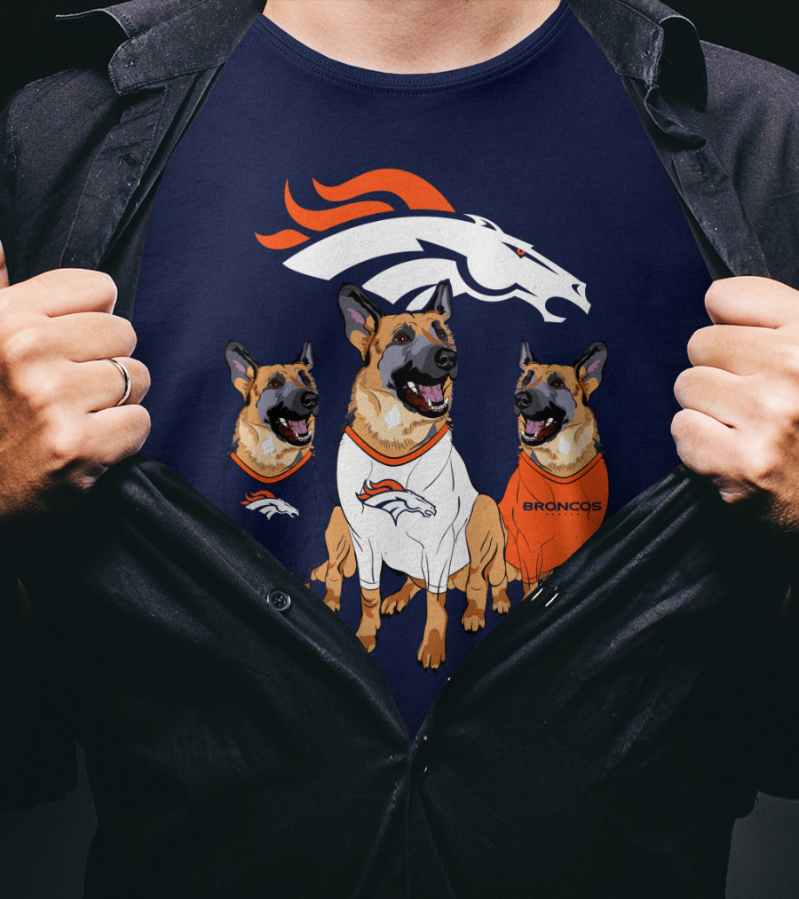 Broncos German Shepherds Trio T-Shirt
