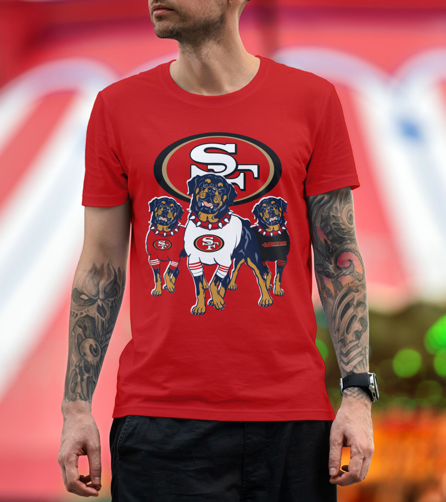 San Francisco 49ers Rottweiler Trio T-Shirt