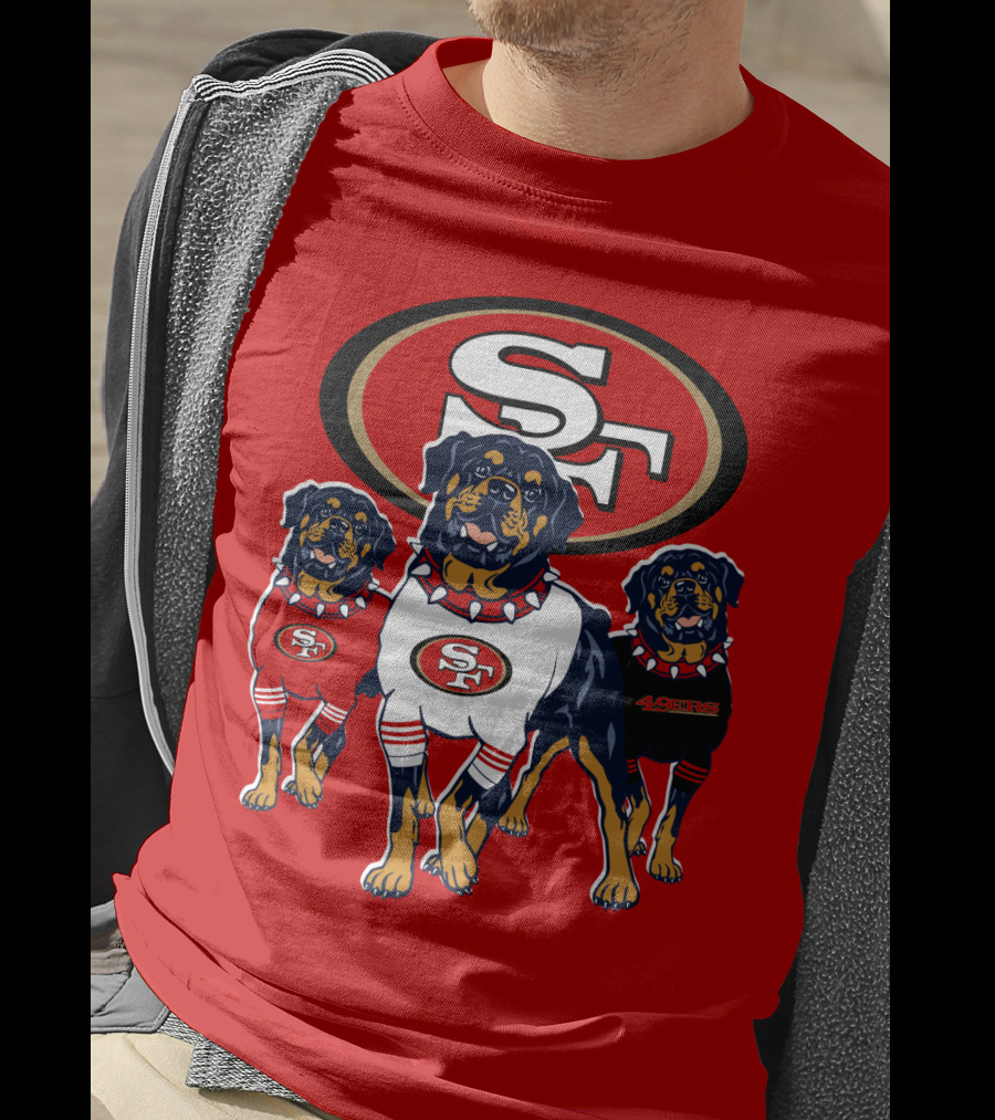 San Francisco 49ers Rottweiler Trio T-Shirt