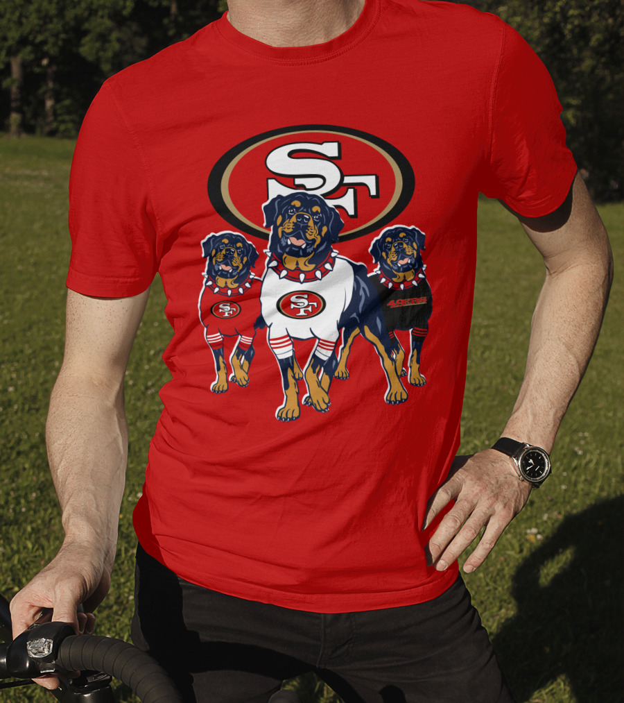 San Francisco 49ers Rottweiler Trio T-Shirt