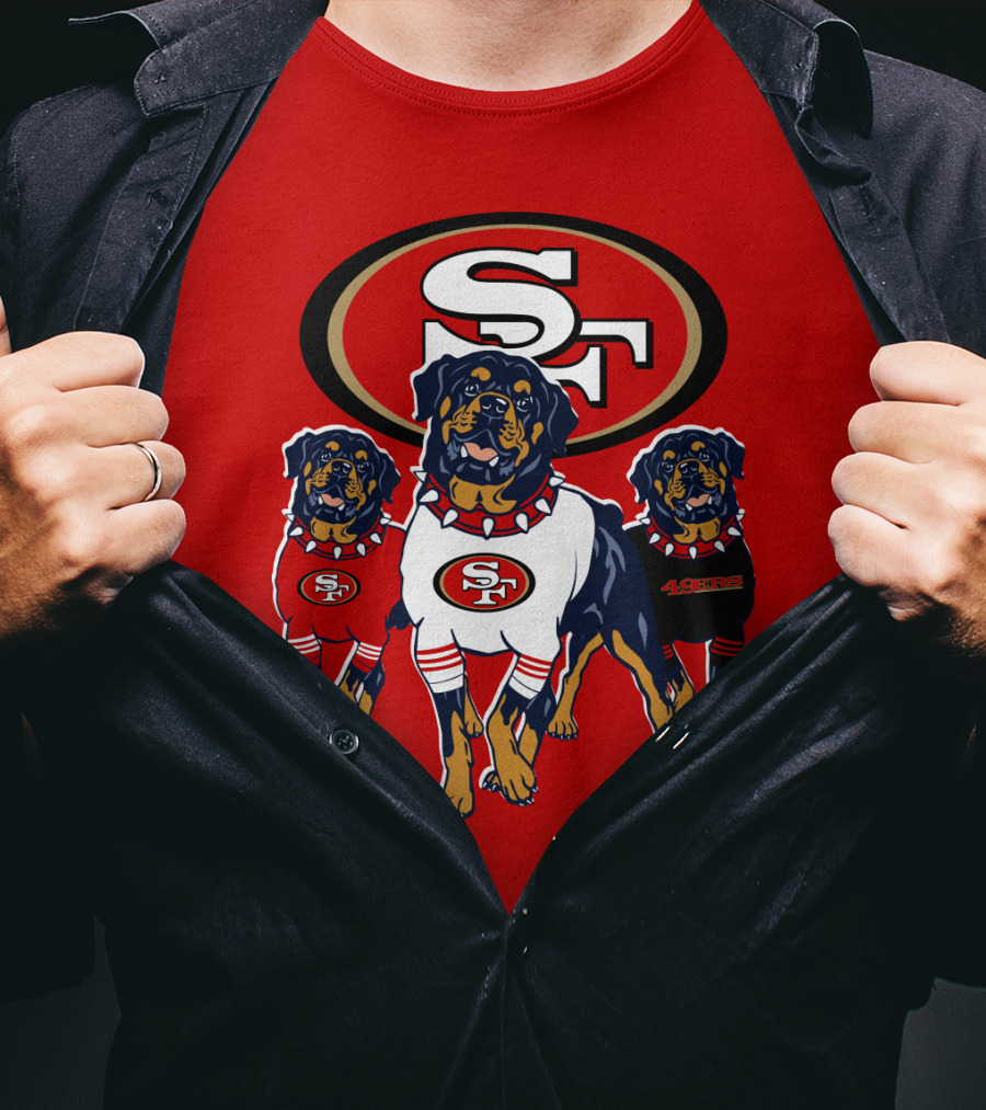 San Francisco 49ers Rottweiler Trio T-Shirt