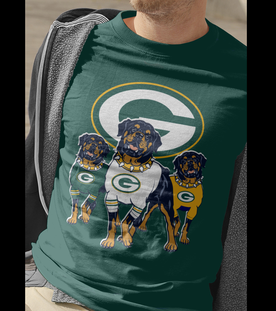 Green Bay Packers Rottweiler T-Shirt